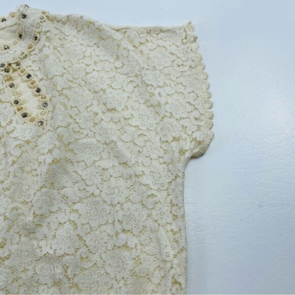 Vintage Tobi Califonia Top Size Small embellished with pearls and sequence - Picture 4 of 14